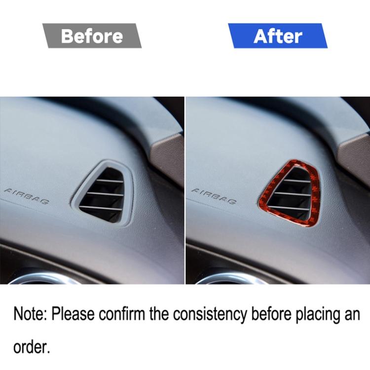 Car Carbon Fiber Dashboard Air Outlet Decorative Sticker for Chevrolet Camaro 2017-2019, Left and Right Drive Universal, Dashboard Air Outlet