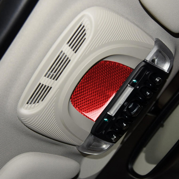 Car Carbon Fiber Reading Light Panel Decorative Sticker for BMW Mini F55 F56 F60, Left and Right Drive Universal, Reading Light Panel