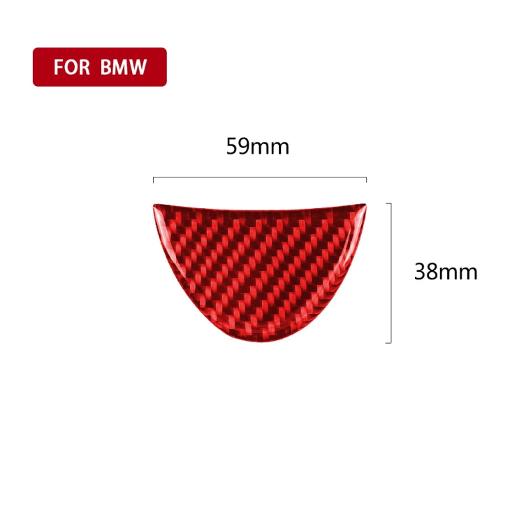 Car Carbon Fiber Steering Wheel Decorative Sticker for BMW Mini, Left and Right Drive Universal, Steering Wheel