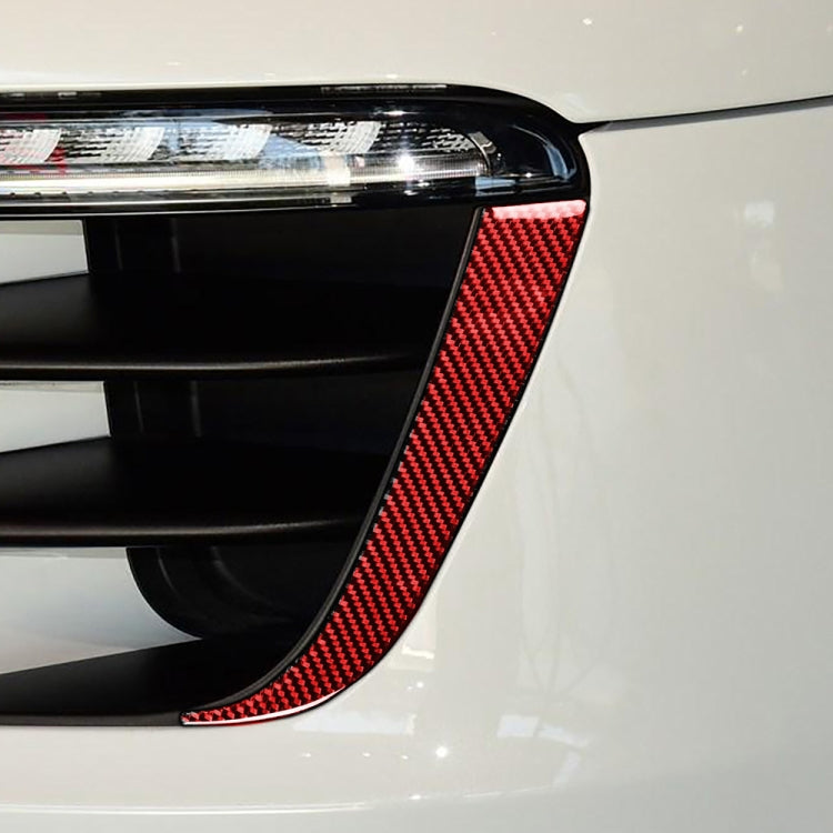 Car Carbon Fiber Daytime Running Light Decorative Sticker for Porsche Macan 2014-2018, Left and Right Drive Universal, Daytime Running Light for Porsche Macan 2014-2018