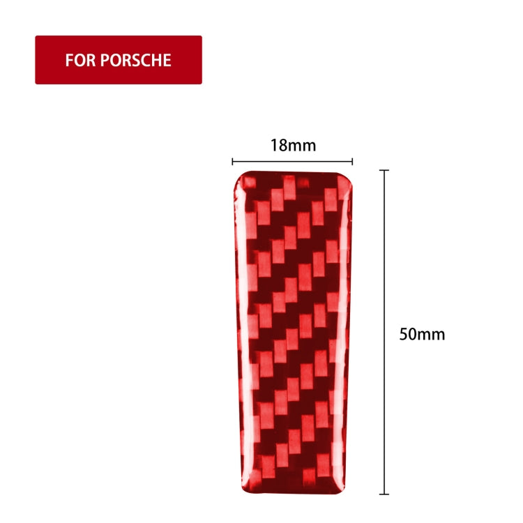 Car Carbon Fiber Gear Button Decorative Sticker for Porsche Macan 2014-2021, Left and Right Drive Universal, Gear Button A