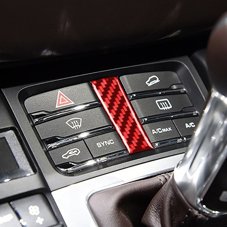 Car Carbon Fiber Gear Button Decorative Sticker for Porsche Macan 2014-2021, Left and Right Drive Universal, Gear Button A