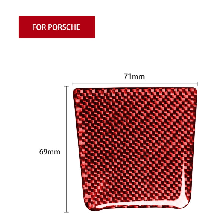 Car Carbon Fiber Battery Cover Decorative Sticker for Porsche Macan 2014-2021, Left and Right Drive Universal, Battery Cover