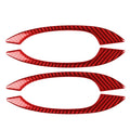Car Carbon Fiber Outside Door Handle Decorative Sticker for Porsche Macan 2014-2021, Left and Right Drive Universal, Outside Door Handle