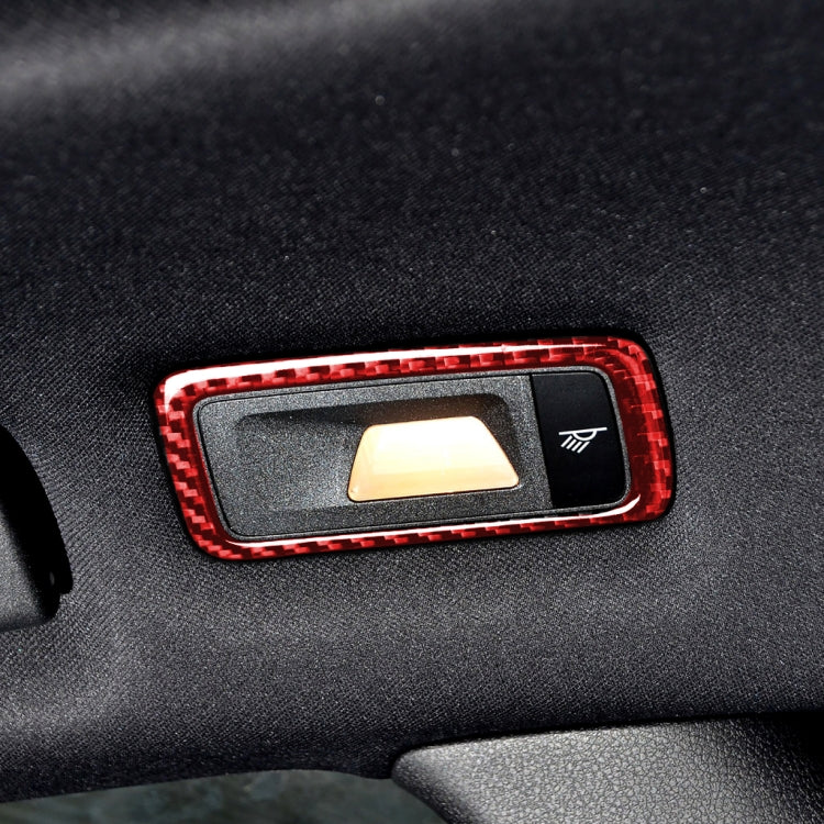 Car Carbon Fiber Rear Dome Light Panel Decorative Sticker for Porsche Macan 2014-2021, Left and Right Drive Universal, Rear Dome Light Panel D