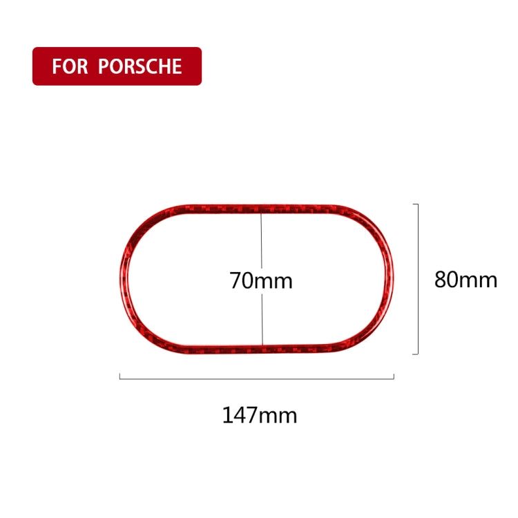 Car Carbon Fiber Headlight Switch Panel Decorative Sticker for Porsche Macan 2014-2021, Left and Right Drive Universal, Headlight Switch Panel