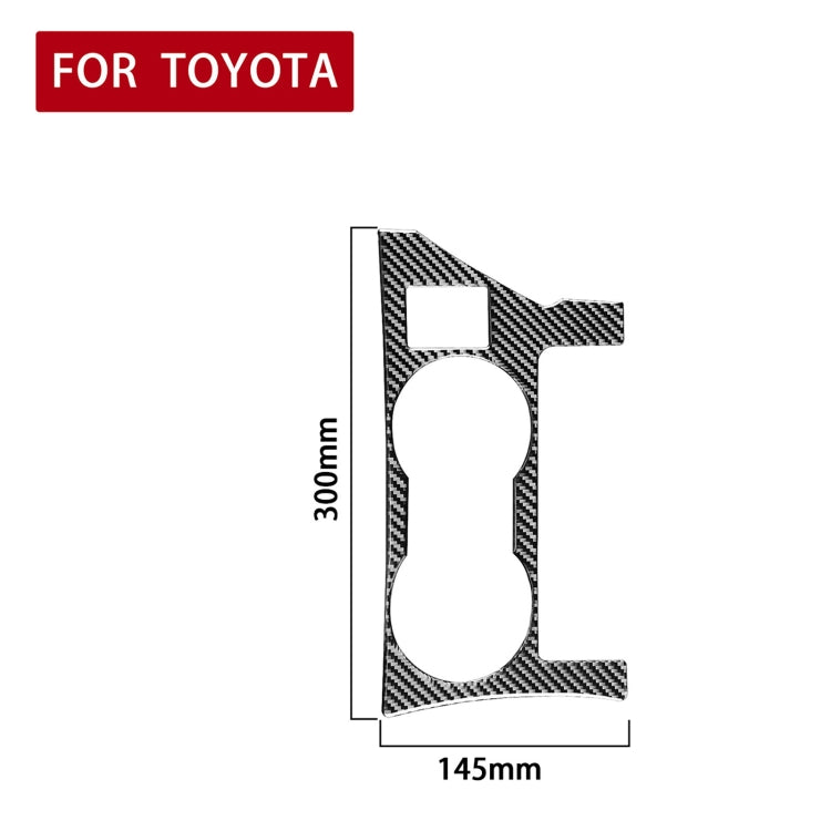 Car Carbon Fiber Rear Water Cup Holder Panel A Decorative Sticker for Toyota Corolla / Levin 2014-2018, Right Drive, Rear Water Cup Holder Panel A, Right Drive