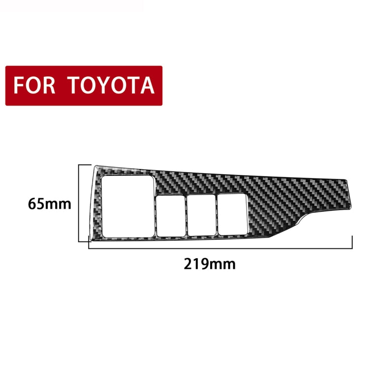 Car Carbon Fiber Headlight Switch Decorative Sticker for Toyota Corolla / Levin 2014-2018, Left Drive, Headlight Switch, Left Drive