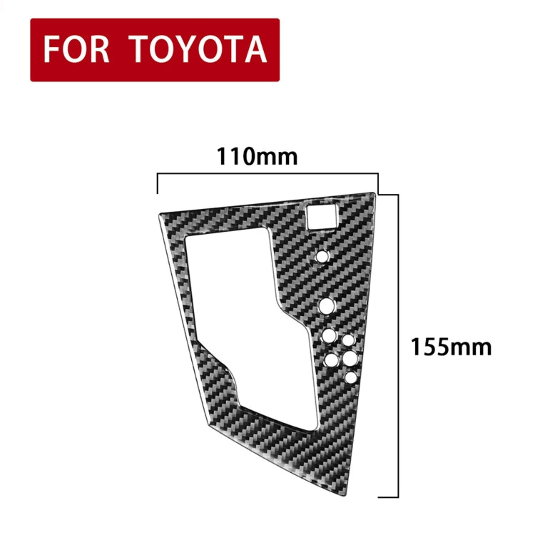 Car Carbon Fiber Gear Panel Decorative Sticker for Toyota Corolla / Levin 2014-2018, Right Drive, Gear Panel, Right Drive (Carbon Fiber Black), Gear Panel, Right Drive (Red)