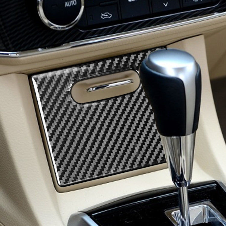 Car Carbon Fiber Cigarette Lighter Cover Decorative Sticker for Toyota Corolla / Levin 2014-2018, Left and Right Drive Universal, Cigarette Lighter Cover