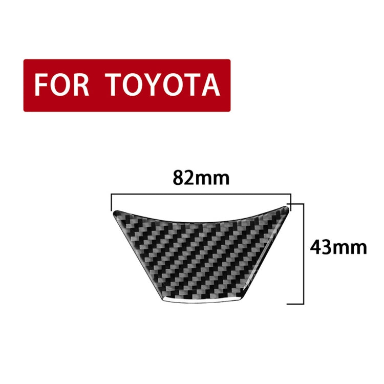 Car Carbon Fiber Steering Wheel Decorative Sticker for Toyota Corolla / Levin 2014-2018, Left and Right Drive Universal, Steering Wheel (Carbon Fiber Black), Steering Wheel (Red)