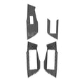 Car Carbon Fiber Window Glass Lift Decorative Sticker for Audi A6L / A7 2019-, Right Drive, Window Glass Lift, Right Drive