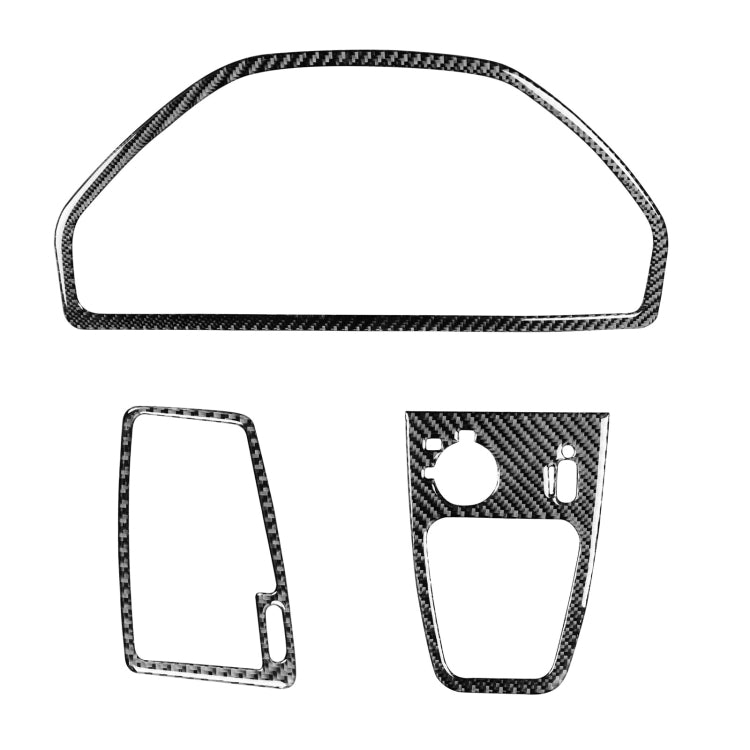 3 in 1 Car Carbon Fiber Steering Wheel Set Decorative Sticker for Volvo XC90 2003-2014, Left and Right Drive Universal, Steering Wheel Set