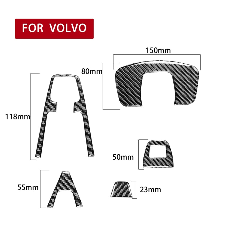 Car Carbon Fiber Reading Light B Decorative Sticker for Volvo XC90 2003-2014, Left and Right Drive Universal, Reading Light B