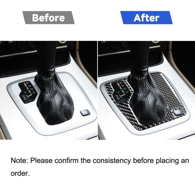 Car Carbon Fiber Gears Decorative Sticker for Volvo XC90 2003-2014, Left Drive, Gears, Left Drive