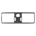 Car Carbon Fiber Central Air Outlet Decorative Sticker for Volvo XC90 2003-2014, Left and Right Drive Universal, Central Air Outlet
