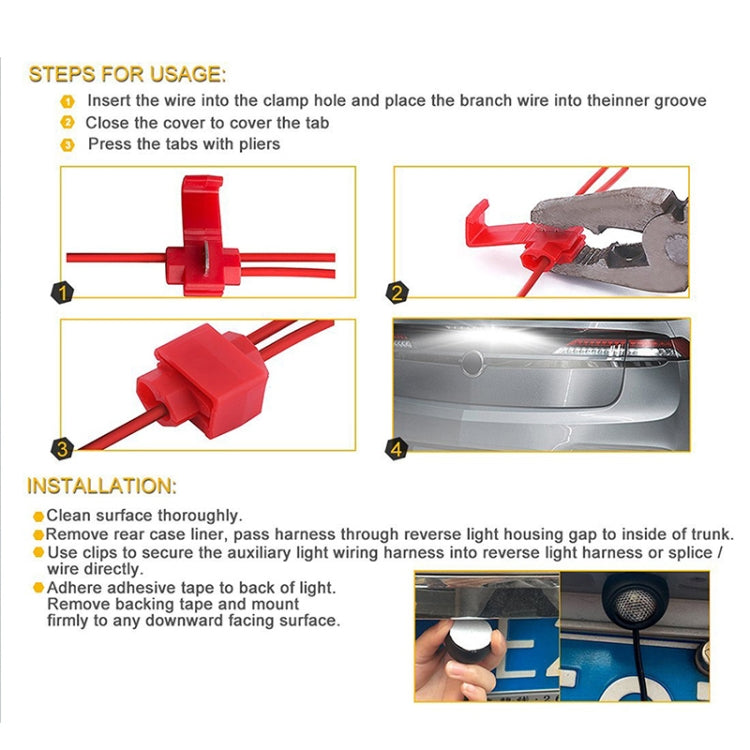 Car LED Super Bright Eagle Eye Reversing Light DC12V / 5W / 6000K / 650LM with Decoding, LED Super Bright  6000K