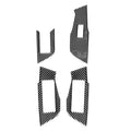 Car Carbon Fiber Window Glass Lift Decorative Sticker for Audi A6L / A7 2019-, Left Drive, Window Glass Lift, Left Drive