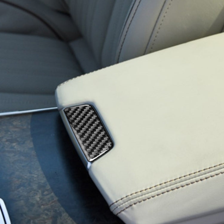 Car Carbon Fiber Armrest Box Decorative Sticker for Audi A6L / A7 2019-, Left and Right Drive Universal, Armrest Box