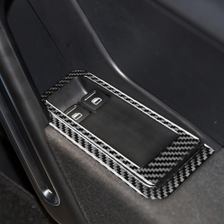 Car Carbon Fiber Glass Lift Panel Decorative Sticker for Volkswagen Beetle 2012-2019, Right Drive, Glass Lift Panel, Right Drive