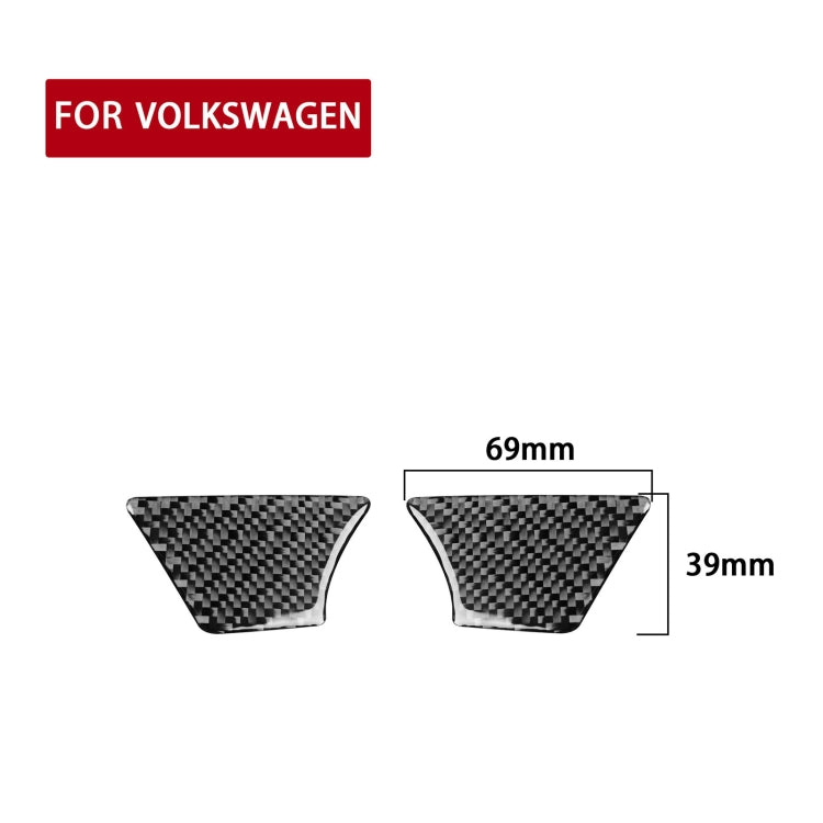 Car Carbon Fiber Inside Door Bowl Decorative Sticker for Volkswagen Beetle 2012-2019, Left and Right Drive Universal, Inside Door Bowl