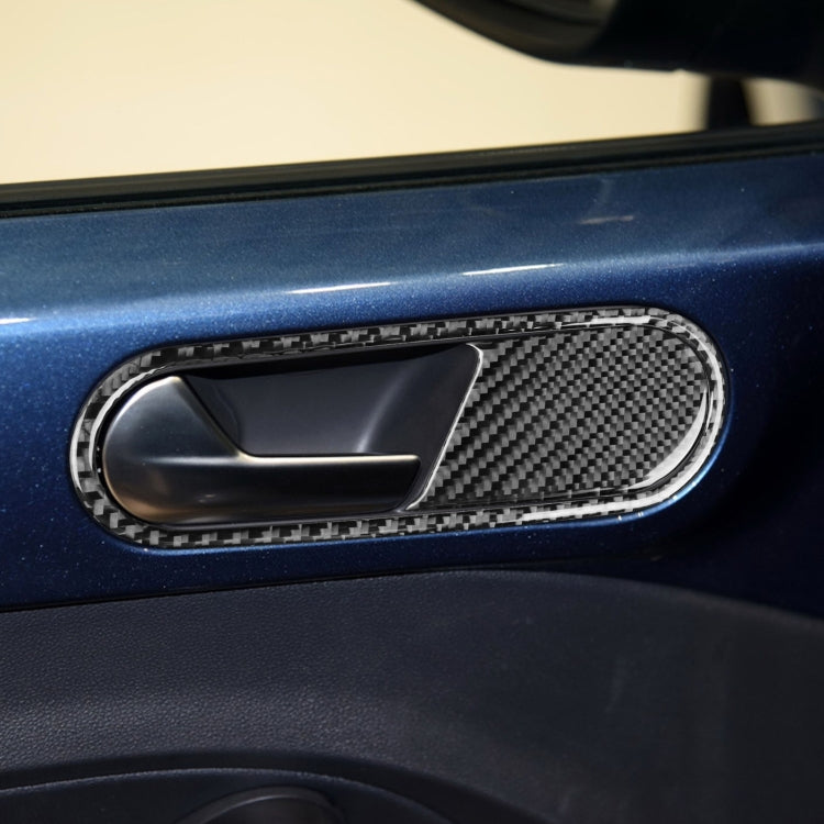 Car Carbon Fiber Door Inside Handle Decorative Sticker for Volkswagen Beetle 2012-2019, Right Drive, Door Inside Handle, Right Drive