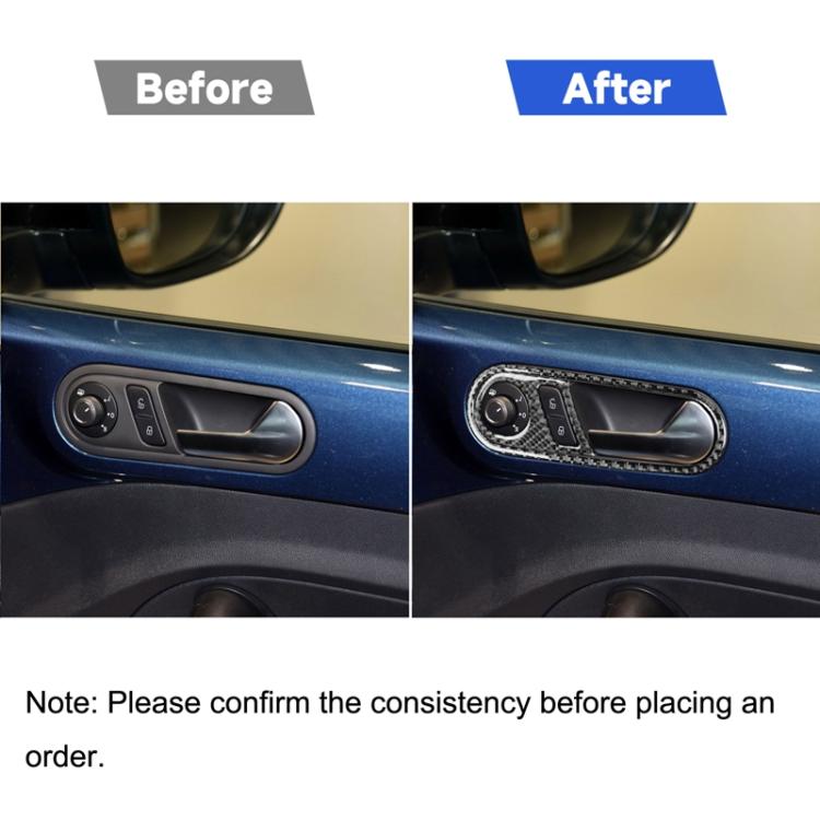 Car Carbon Fiber Door Inside Handle Decorative Sticker for Volkswagen Beetle 2012-2019, Right Drive, Door Inside Handle, Right Drive