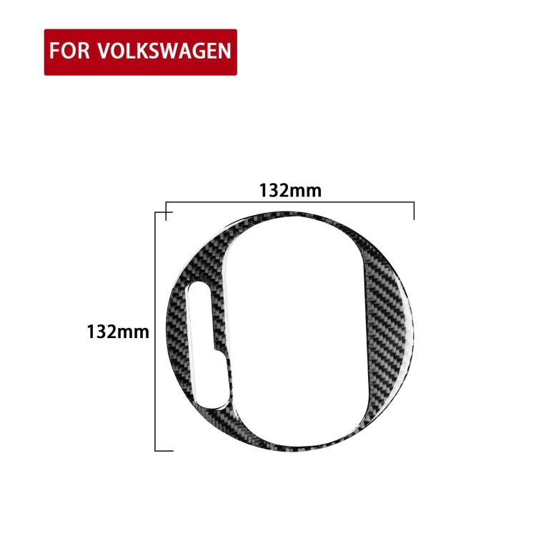 Car Carbon Fiber Gear Panel Inside Frame Decorative Sticker for Volkswagen Beetle 2012-2019, Left Drive, Gear Panel Inside Frame, Left Drive