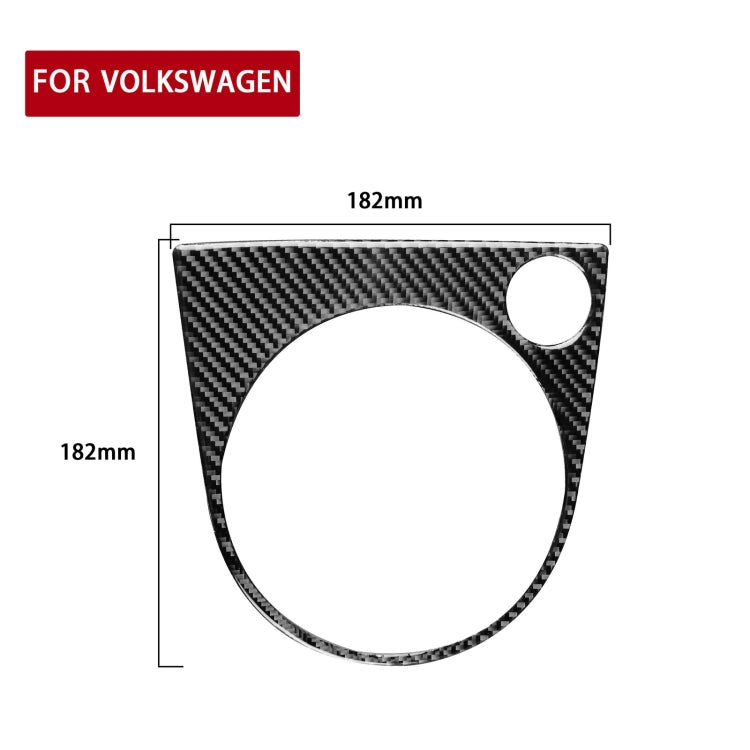 Car Carbon Fiber Gear Panel Frame A Decorative Sticker for Volkswagen Beetle 2012-2019, Left and Right Drive Universal, Gear Panel Frame A