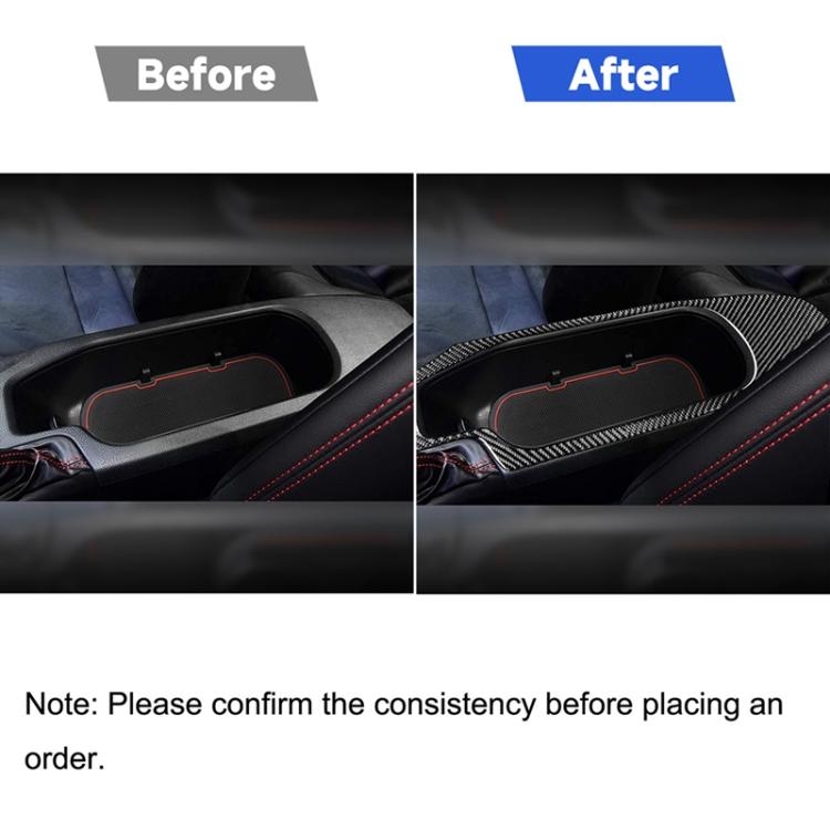 2 in 1 Car Carbon Fiber Central Armrest Panel Set A Decorative Sticker for Subaru BRZ / Toyota 86 2017-2019, Left Drive, Central Armrest Panel Set A, Left Drive