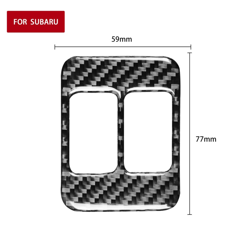 Car Carbon Fiber Seat Heating Button A Decorative Sticker for Subaru BRZ / Toyota 86 2017-2019, Left and Right Drive Universal, Seat Heating Button A