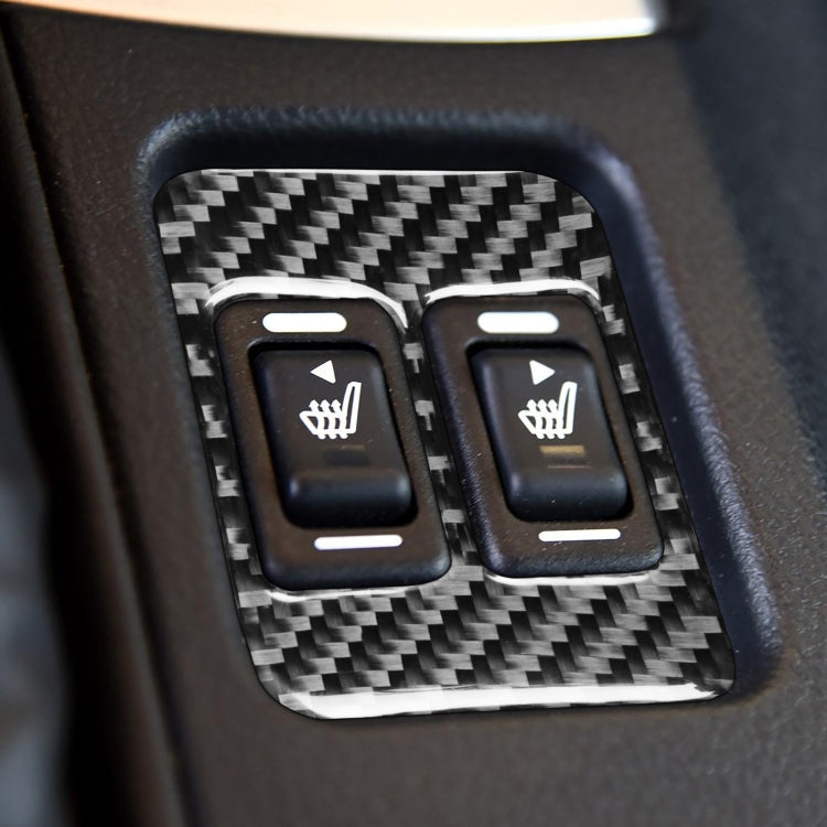 Car Carbon Fiber Seat Heating Button A Decorative Sticker for Subaru BRZ / Toyota 86 2017-2019, Left and Right Drive Universal, Seat Heating Button A
