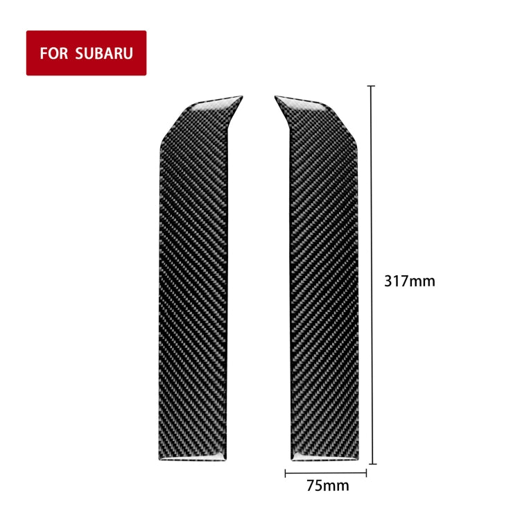 2 in 1 Car Carbon Fiber Both Sides of the Landing Platform Decorative Sticker for Subaru BRZ / Toyota 86 2017-2019, Left and Right Drive Universal, Both Sides of the Landing Platform