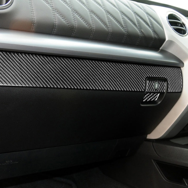 3 PCS / Set Carbon Fiber Car Co-pilot Glove Box Decorative Sticker for Toyota Tundra 2014-2018, Right Driving, Co-pilot Glove Box, Right Driving