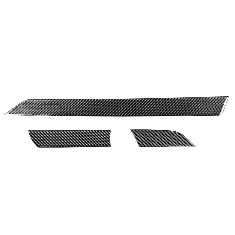 3 PCS / Set Carbon Fiber Car Center Console Decorative Sticker for Toyota Tundra 2014-2018, Left Driving, Center Console , Left Driving