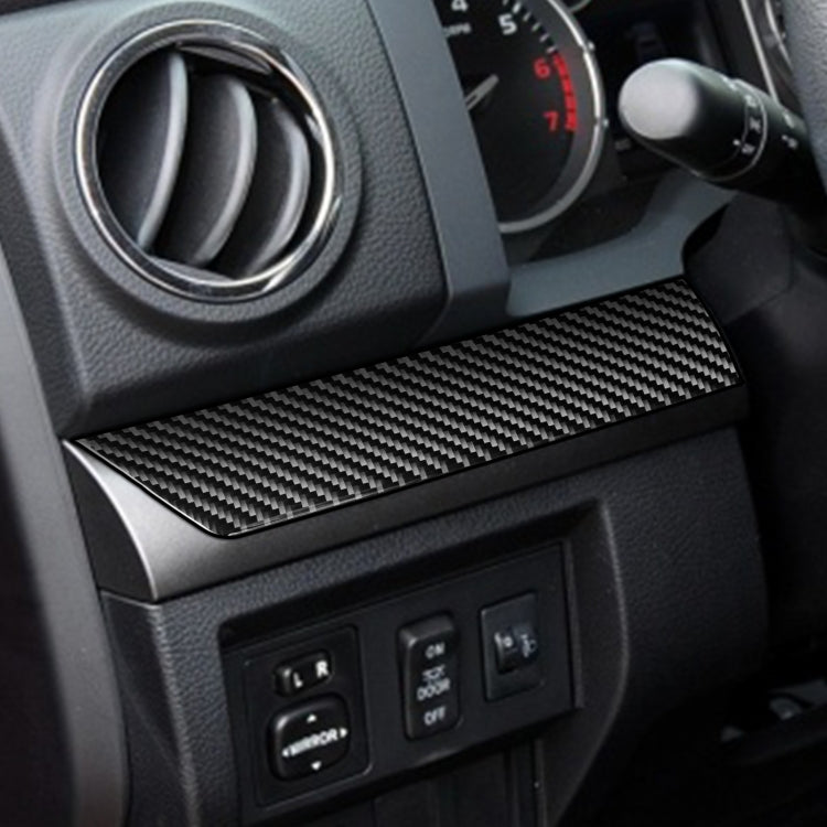 3 PCS / Set Carbon Fiber Car Center Console Decorative Sticker for Toyota Tundra 2014-2018, Left Driving, Center Console , Left Driving