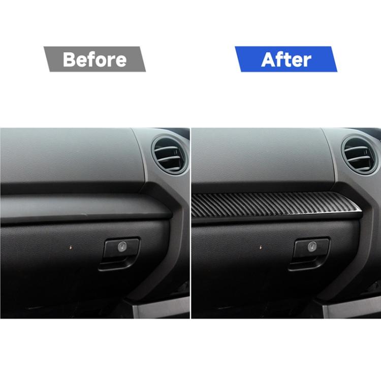 3 PCS / Set Carbon Fiber Car Center Console Decorative Sticker for Toyota Tundra 2014-2018, Right Driving, Center Console , Right Driving