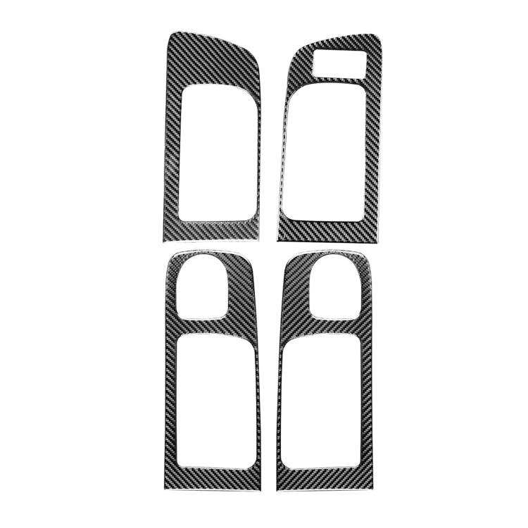 4 PCS / Set Carbon Fiber Car Door Inner Handle Decorative Sticker for Toyota Tundra 2014-2018, Right Driving, Door Inner Handle, Right Driving