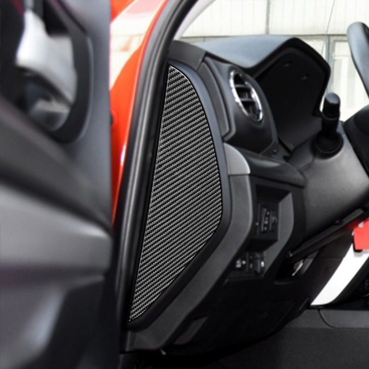2 PCS / Set Carbon Fiber Car Door Anti-collision Cushion Decorative Sticker for Toyota Tundra 2014-2018, Left Right Driving, Door Anti-collision Cushion