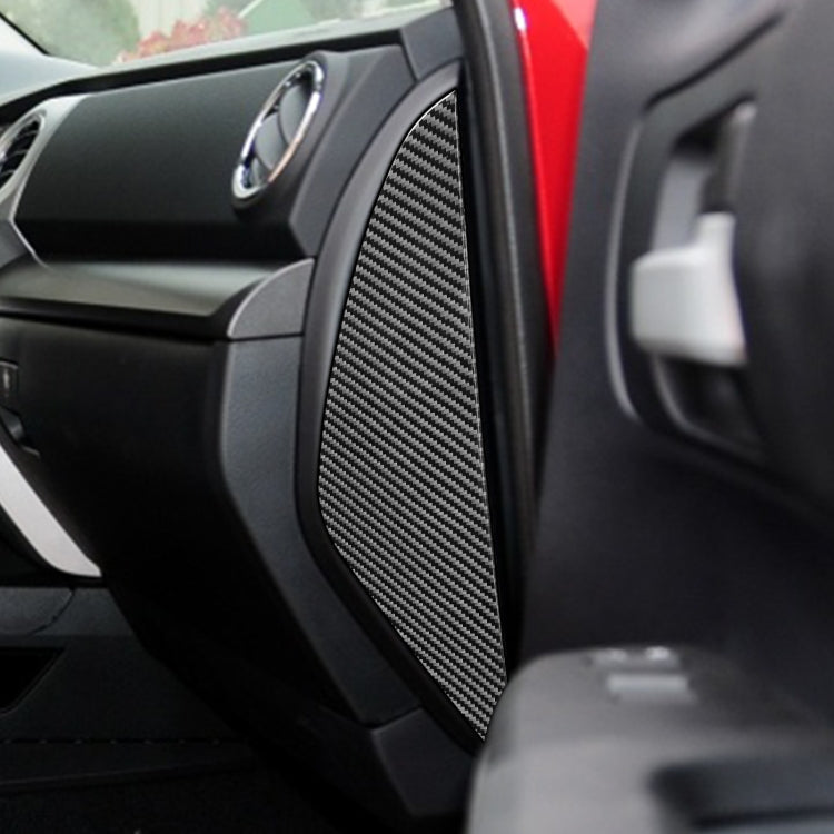 2 PCS / Set Carbon Fiber Car Door Anti-collision Cushion Decorative Sticker for Toyota Tundra 2014-2018, Left Right Driving, Door Anti-collision Cushion