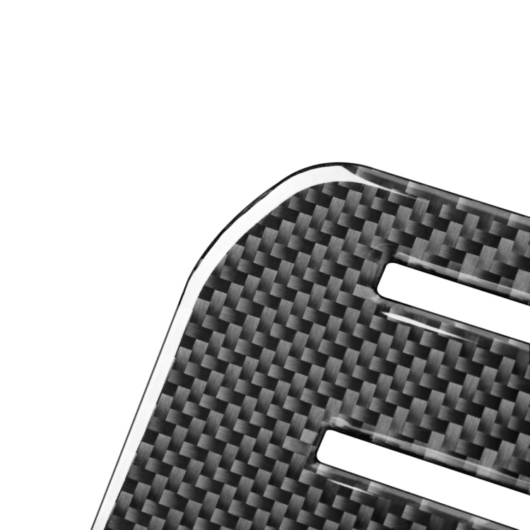 2 PCS / Set Carbon Fiber Car Central Control Storage Box Slot Mat Decorative Sticker for Toyota Tundra 2014-2018, Left Right Driving, Central Control Storage Box Slot Mat