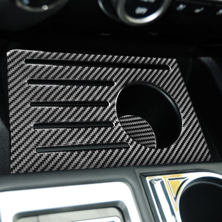 2 PCS / Set Carbon Fiber Car Central Control Storage Box Slot Mat Decorative Sticker for Toyota Tundra 2014-2018, Left Right Driving, Central Control Storage Box Slot Mat