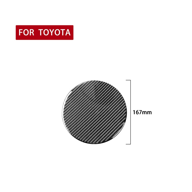 Carbon Fiber Car Fuel Tank Cover Decorative Sticker for Toyota Tundra 2014-2018, Left Right Driving Universal, Fuel Tank Cover