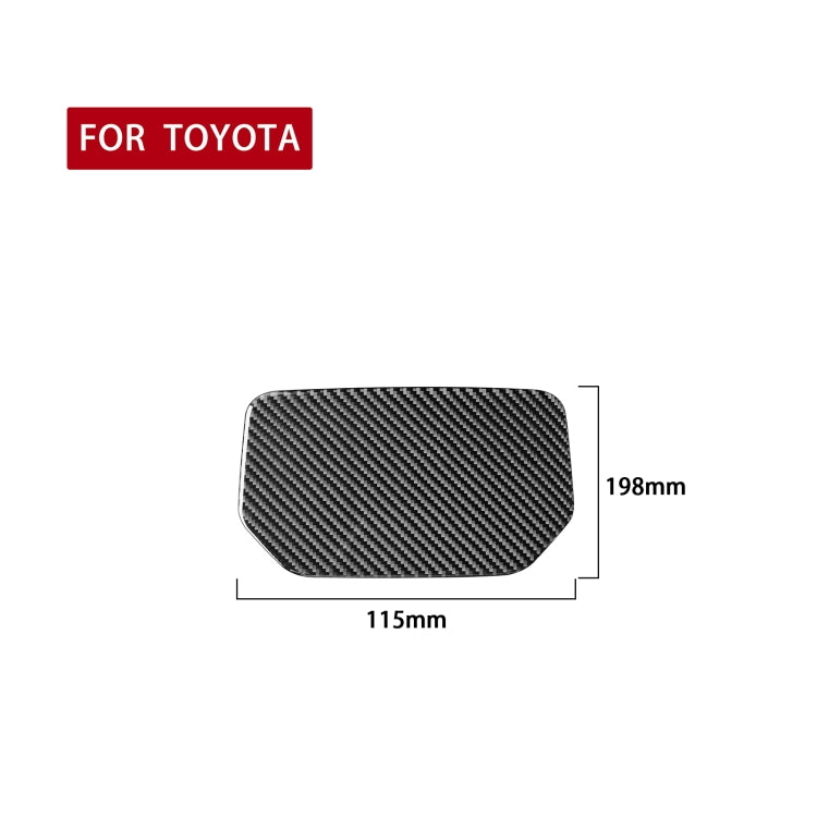 Carbon Fiber Car Dashboard Storage Box Mat Decorative Sticker for Toyota Tundra 2014-2018, Left Right Driving Universal, Dashboard Storage Box Mat