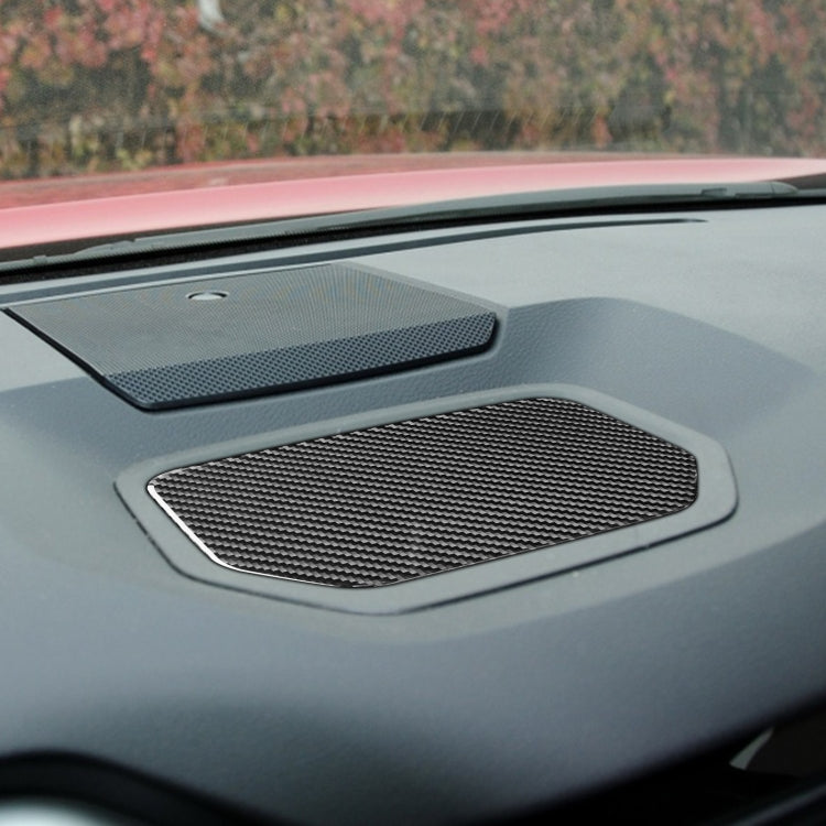 Carbon Fiber Car Dashboard Storage Box Mat Decorative Sticker for Toyota Tundra 2014-2018, Left Right Driving Universal, Dashboard Storage Box Mat