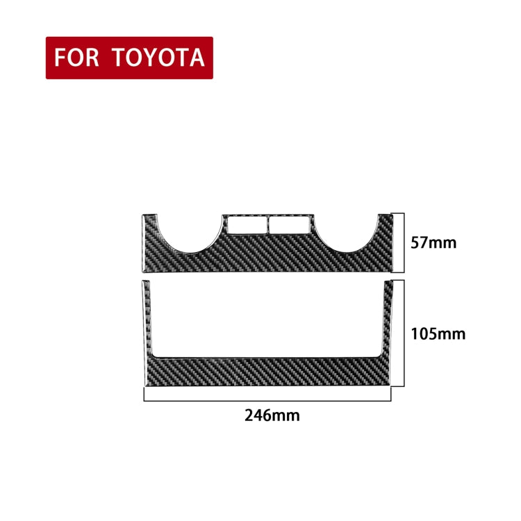 2 PCS / Set Carbon Fiber Car Central Control Air Conditioner Switch Panel Decorative Sticker for Toyota Tundra 2014-2018, Left Right Driving Universal, Central Control Air Conditioner Switch Panel