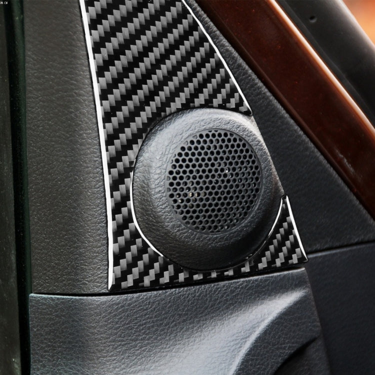 2 PCS / Set Carbon Fiber Car A-pillar Speaker Panel Decorative Sticker for Toyota Tundra 2014-2018, Left Right Driving Universal, A-pillar Speaker Panel
