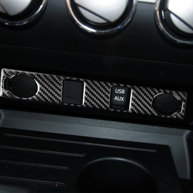 Carbon Fiber Car Cigarette Lighter Switch Decorative Sticker for Toyota Tundra 2014-2018, Left Right Driving Universal, Cigarette Lighter Switch