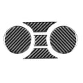 5 PCS / Set Carbon Fiber Car Central Control Cup Holder Panel Decorative Sticker for Toyota Tundra 2014-2018, Left Right Driving Universal, Central Control Cup Holder Panel
