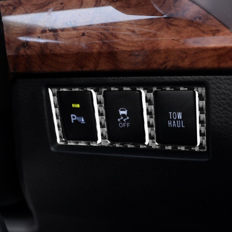 Carbon Fiber Car Mode Switch Decorative Sticker for Toyota Tundra 2014-2018, Left Right Driving Universal, Mode Switch